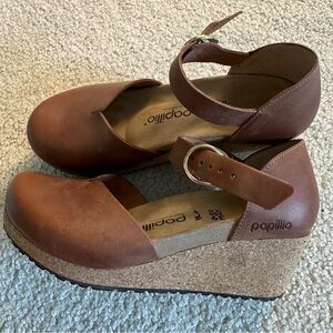 Papillio by Birkenstock Women's Brown Wedge Shoes